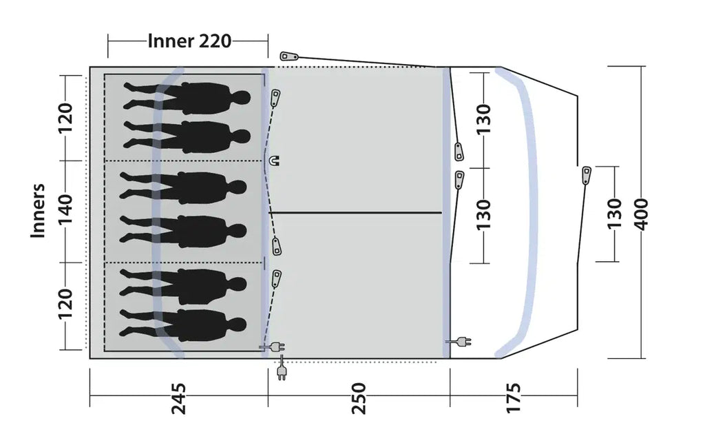 Outwell Sacramento 6 Air Tent 2026