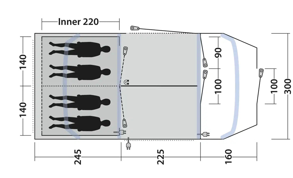 Outwell Sacramento 4 Air Tent 2026