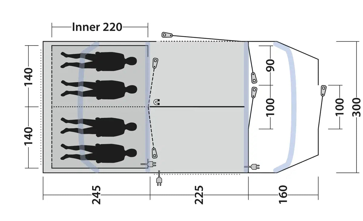 Outwell Sacramento 4 Air Tent 2026
