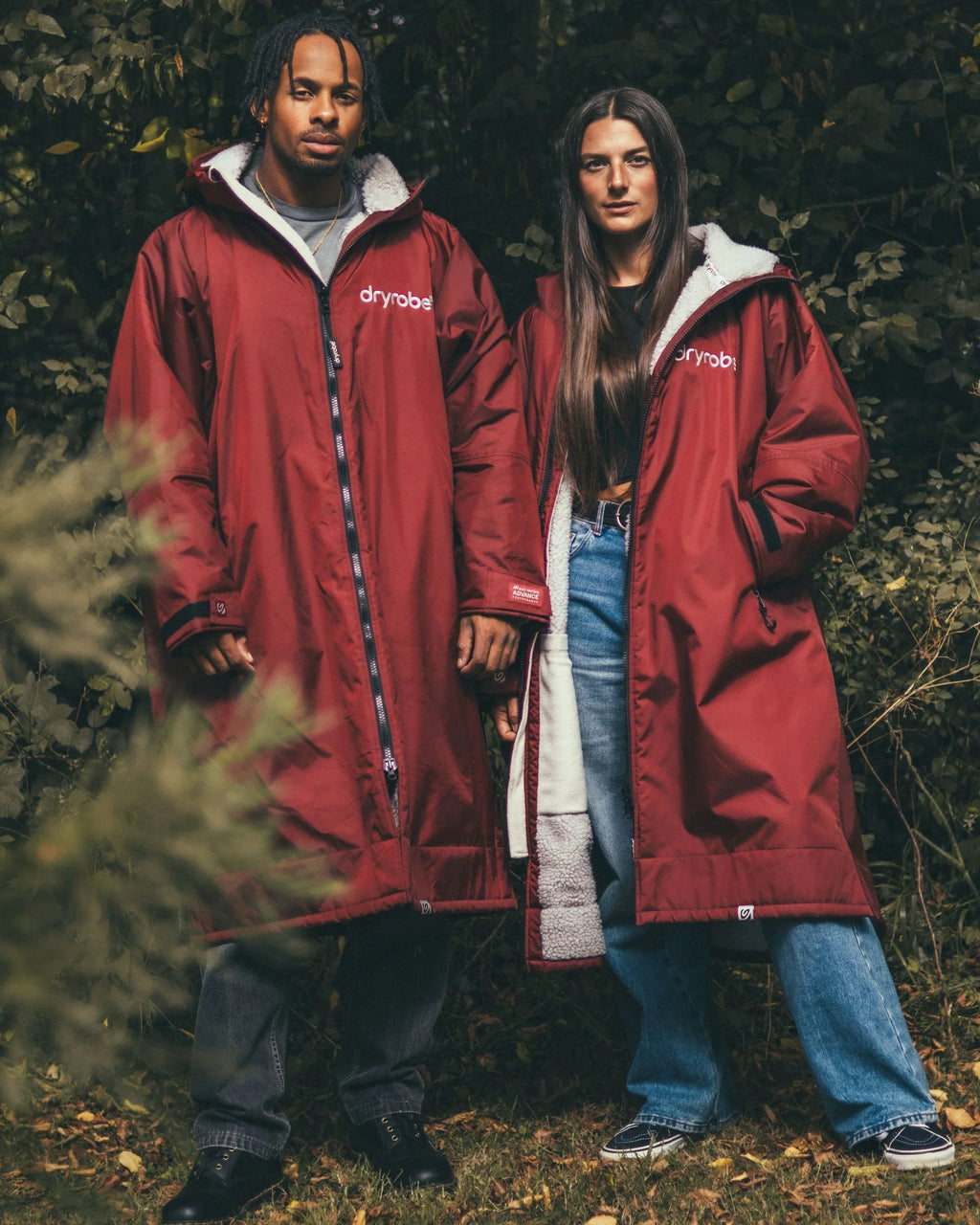 Dryrobe Advance Long Sleeve Burgundy Grey Advance Changing Robe