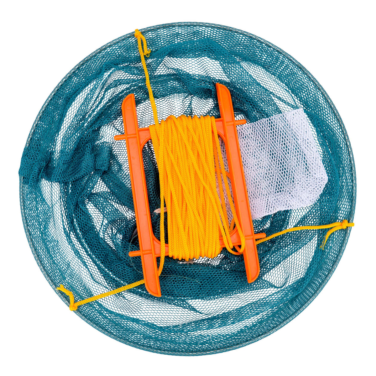 Crab Line Drop Net With Metal Ring and Handles