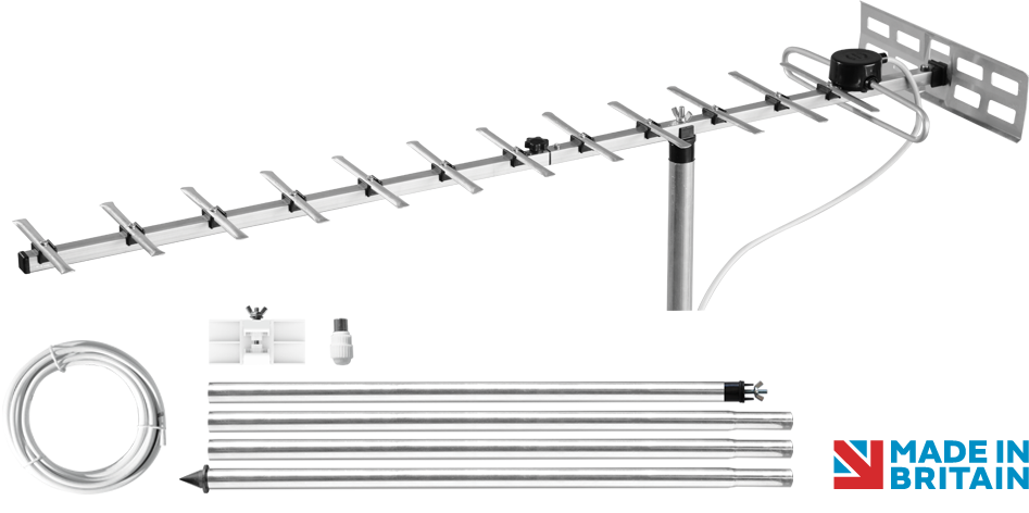Maxview Mobile 14 Element TV Aerial Kit