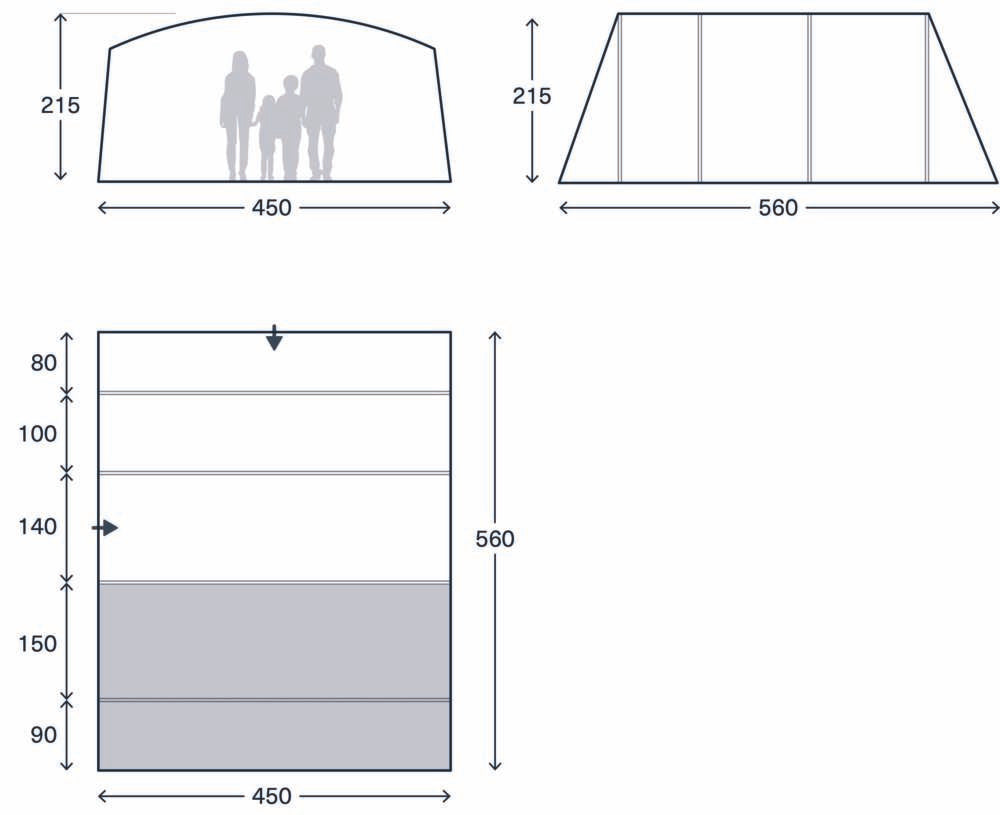 Kampa Dawlish 6 Air Tent 2026