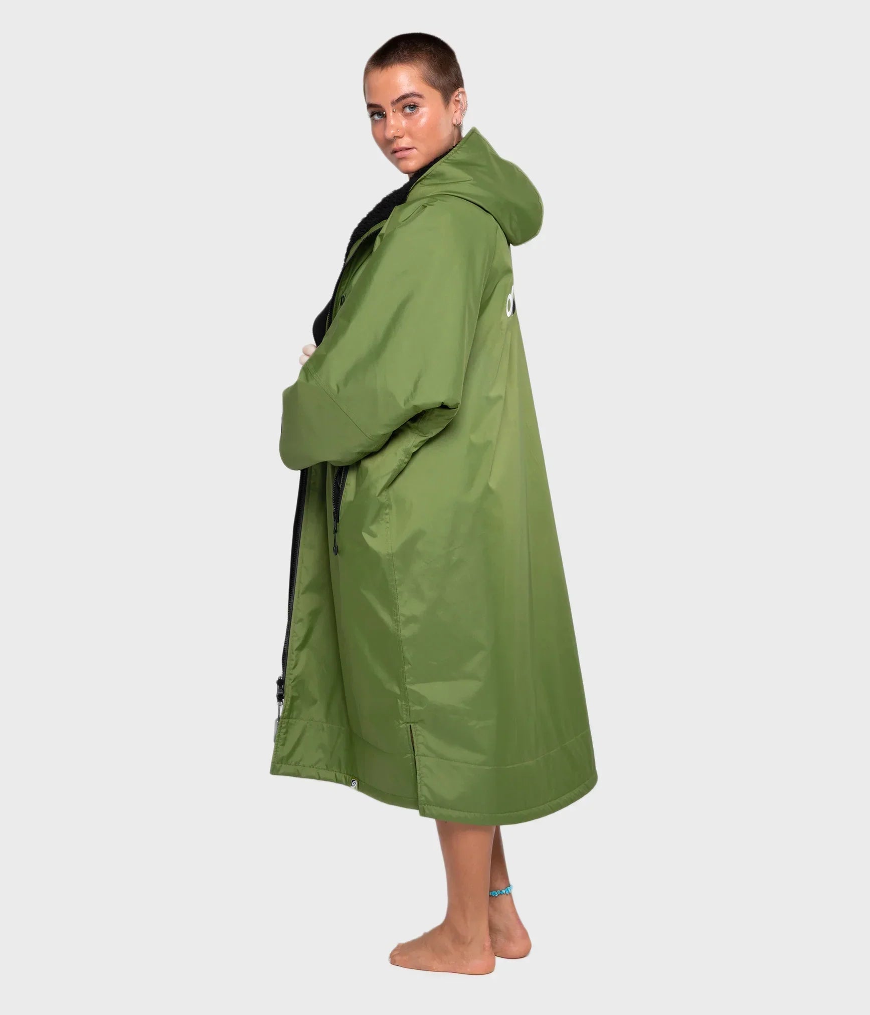 Dryrobe Advance Long Sleeve FOREST GREEN BLACK - RECYCLED