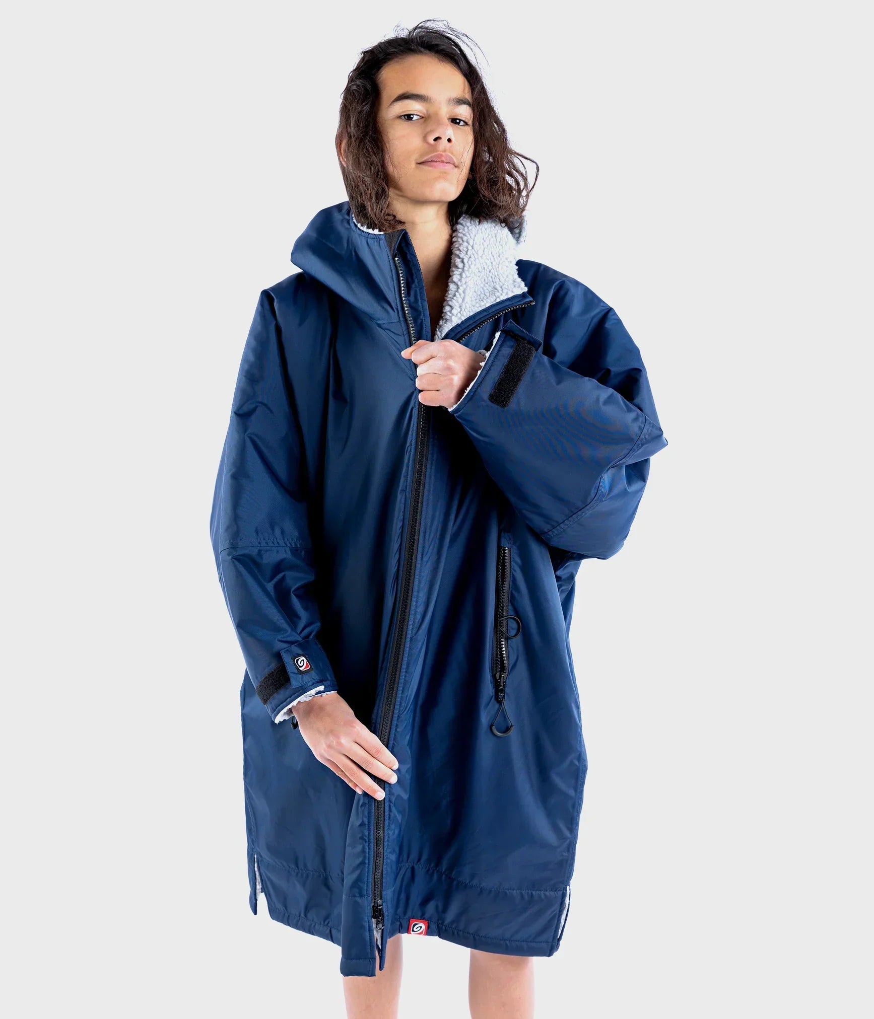Dryrobe Advance Kids Long Sleeve NAVY GREY   - RECYCLED
