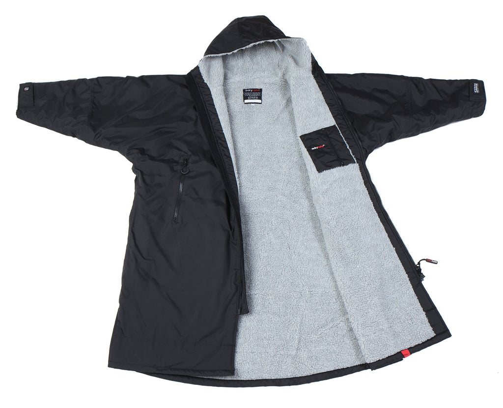 Dryrobe Advance Long Sleeve BLACK GREY - RECYCLED