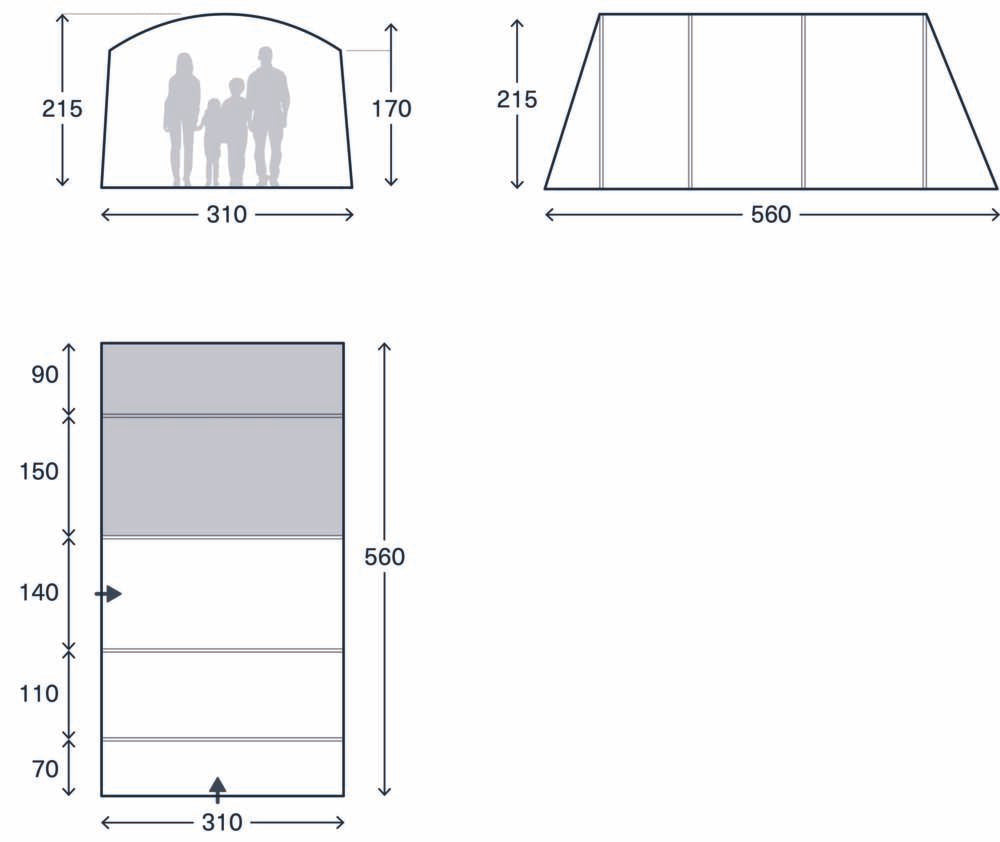 Kampa Rockcliff 6 Air TC Tent 2026