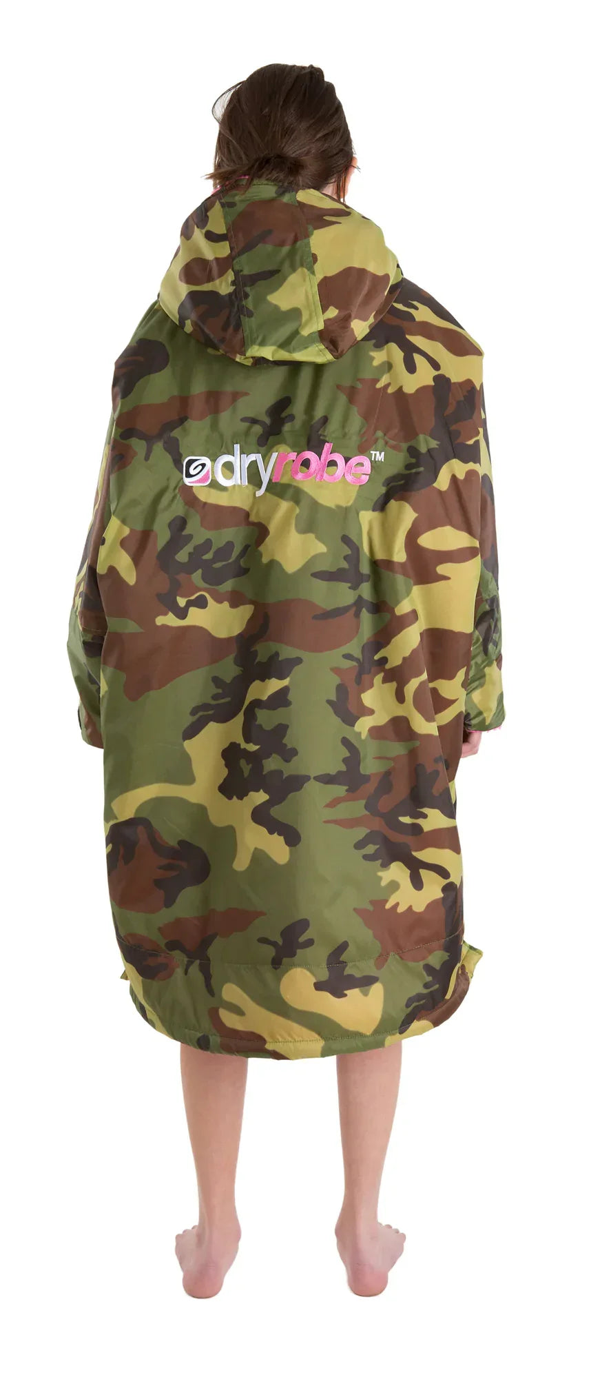 Dryrobe Advance Kids Long Sleeve Camouflage Pink  - RECYCLED
