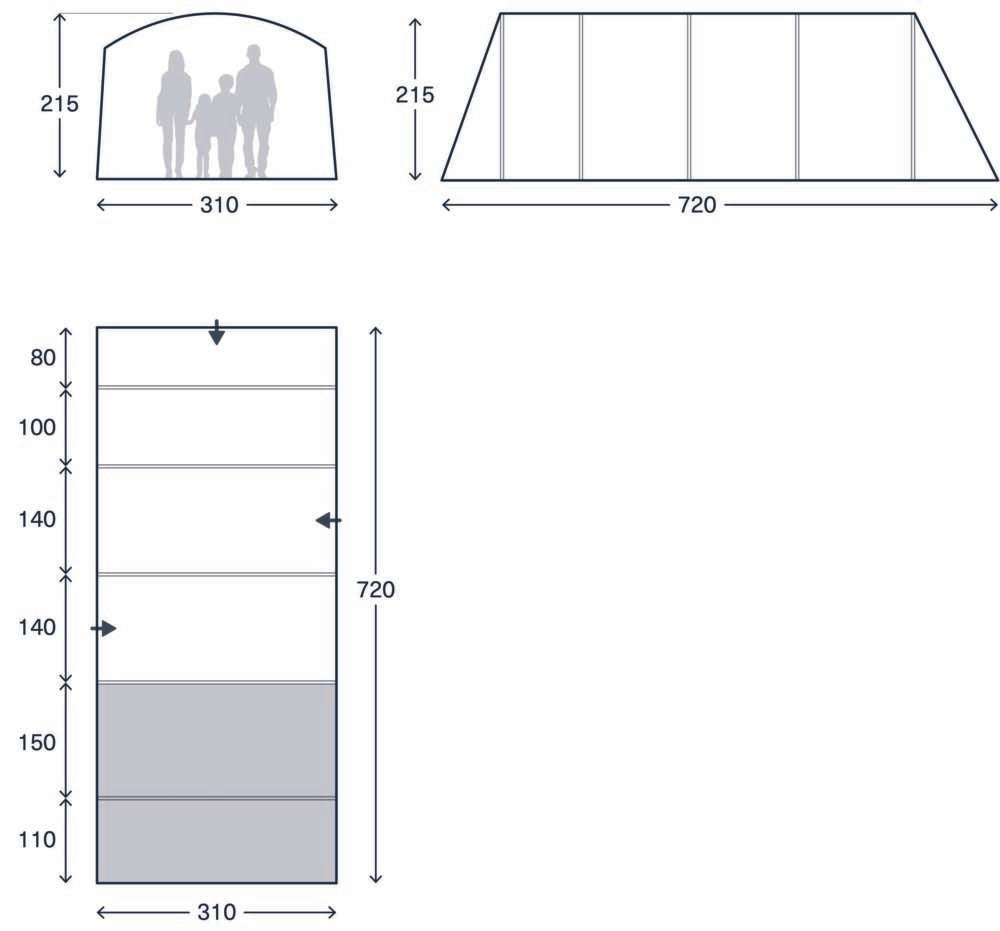 Kampa Saunton 4 Air Tent 2026