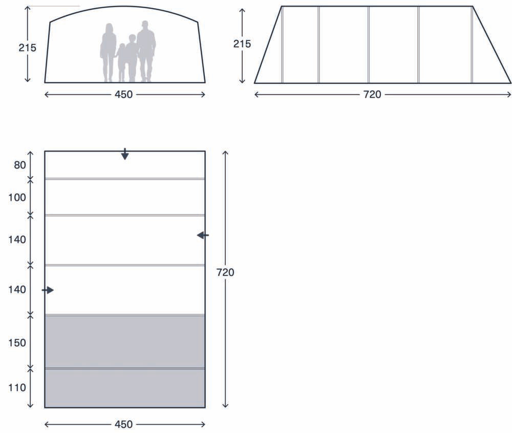 Kampa Saunton 6 Air Tent 2026