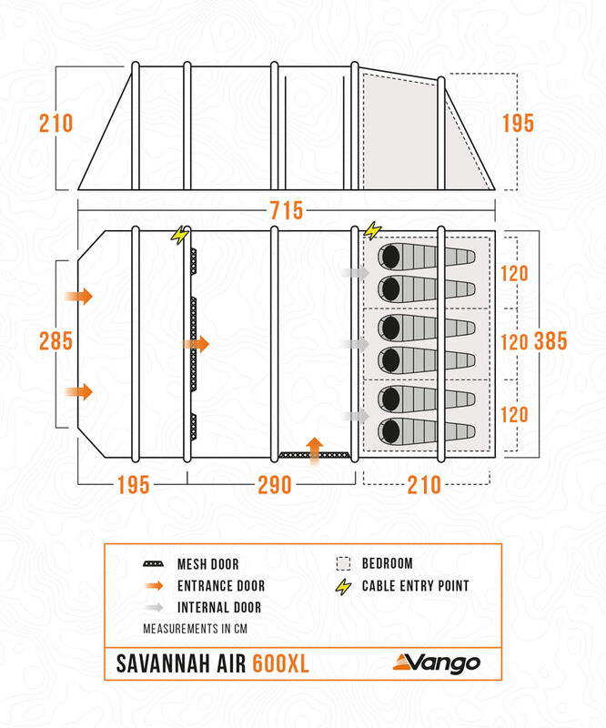 Vango Savannah Air 600XL Tent Package