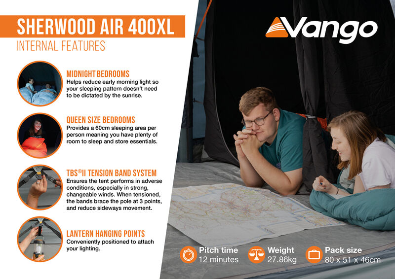 Vango Sherwood Air 400XL Tent Package 2026