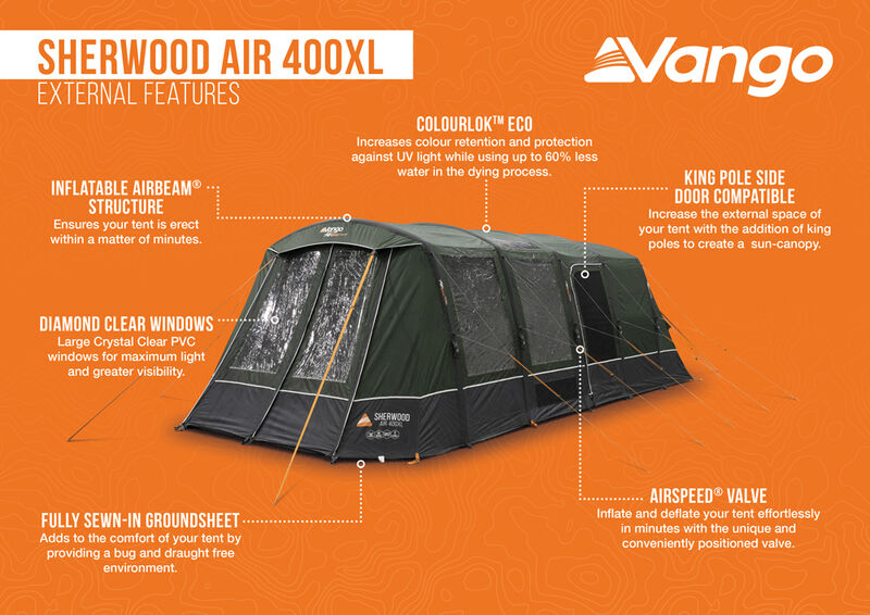 Vango Sherwood Air 400XL Tent Package 2026