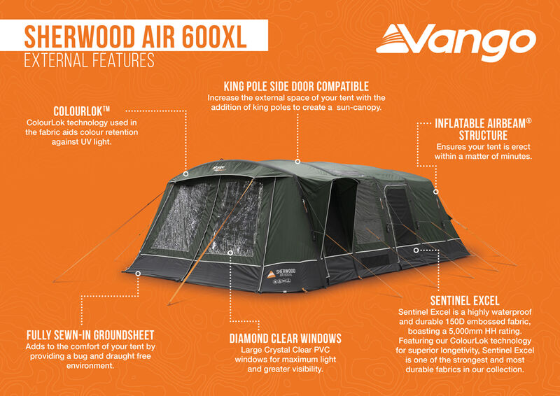 Vango Sherwood Air 600XL Tent Package 2026