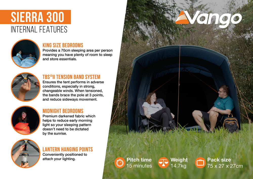 Vango Sierra 300 Poled Tent