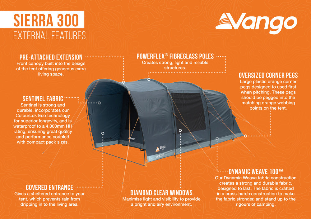 Vango Sierra 300 Poled Tent