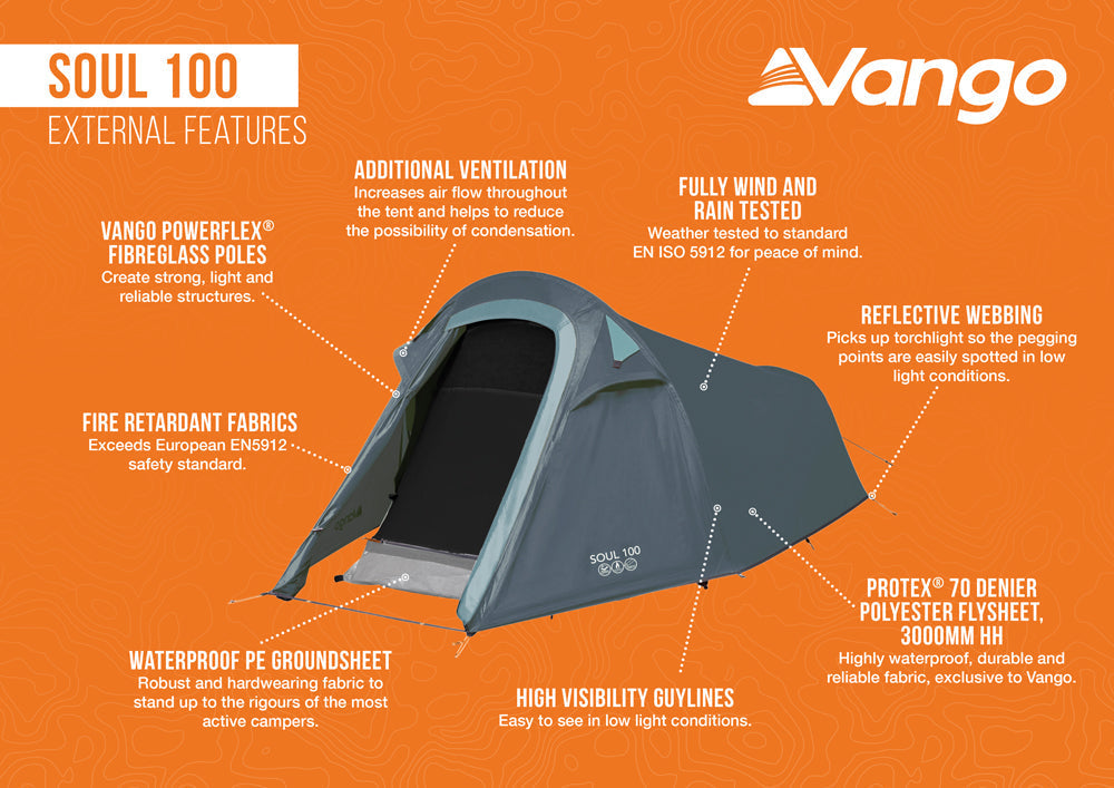 Vango Soul 100 Tent Deep Blue