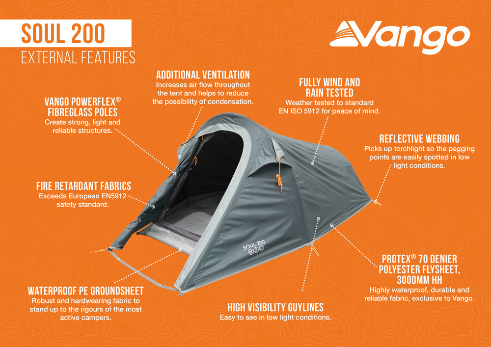 Vango Soul 200 Tent Deep Blue