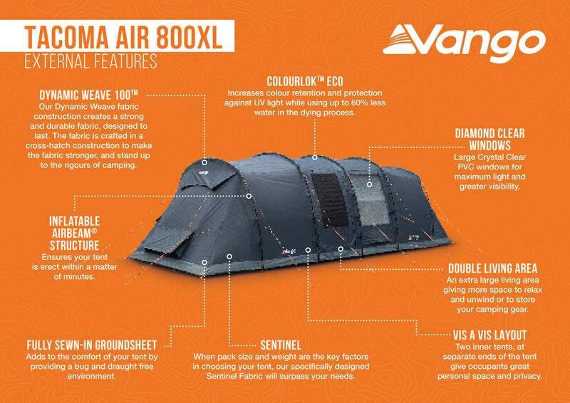 Vango Tacoma Air 800XL Tent