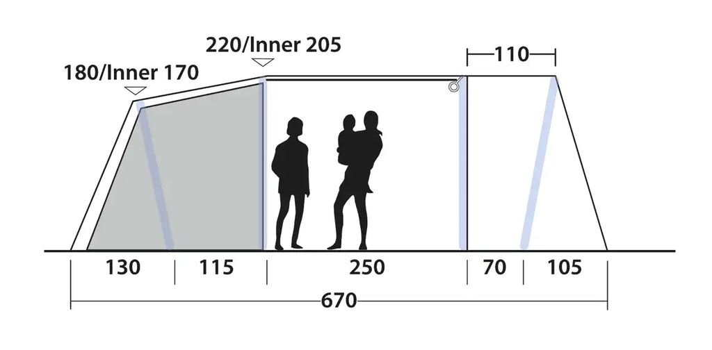 Outwell Sacramento 6 Air Tent 2026