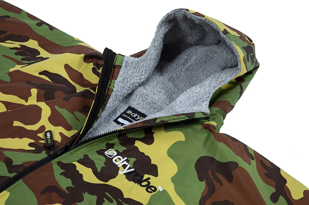 Dryrobe Advance Long Sleeve Camouflage Grey - RECYCLED