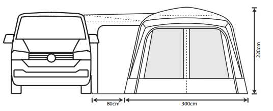 Outdoor Revolution Cayman Air Low Drive Away Awning 2026 Includes Free Footprint