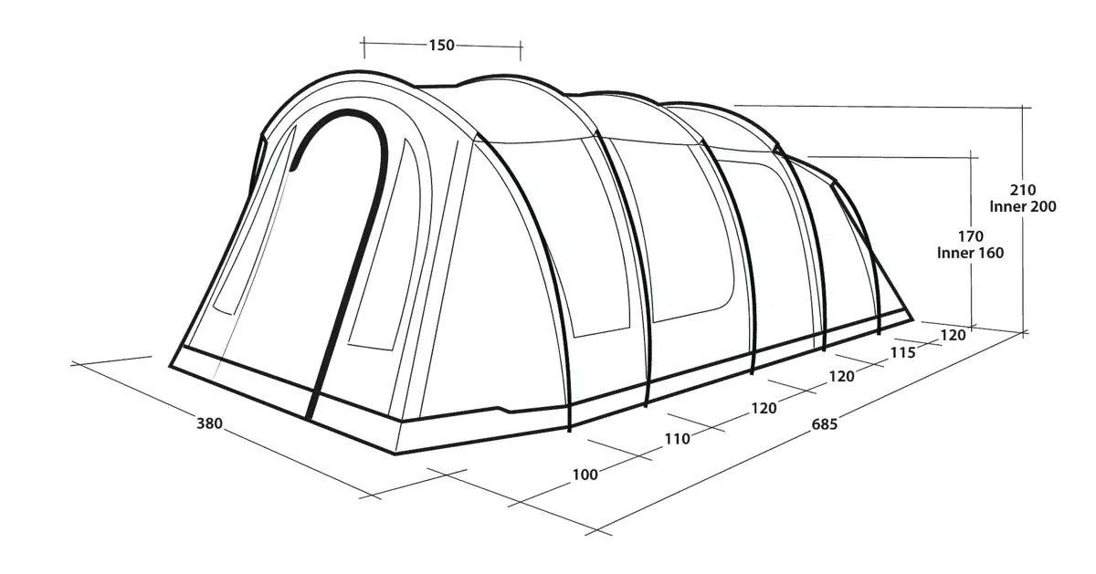 Outwell Carolina 6 Tent 2026
