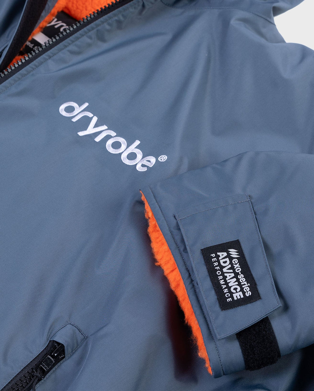 Dryrobe Advance Kids Long Sleeve Dark Grey / Orange